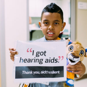 Jhojan was given hearing aids